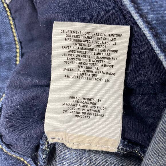 Pilcro and the Letterpress Jeans STET Skinny Stretch Mid Rise Blue Womens Sz 25 - Picture 12 of 13